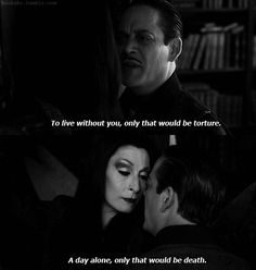 the vampire movie quote with dracula and lady in black dress kissing each other's forehead