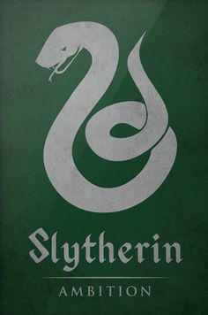 the slytherin logo on a green background