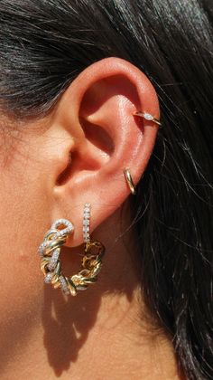 This ear cuff features diamond set in 14k Yellow Gold. Diamond 0.05 cts Sold as a single Single Diamond Earring For Anniversary, Cubic Zirconia Ear Cuff With Diamond Accents As Gift, Anniversary Diamond Single Earring, 14k Gold Fine Jewelry Ear Cuff For Formal Occasions, Elegant Diamond Ear Cuff As Gift, Formal Diamond Accents Ear Cuff Fine Jewelry, Single Round Diamond Earring, 14k Gold Formal Ear Cuff In Fine Jewelry Style, Fine Jewelry Ear Cuff For Anniversary With Prong Setting