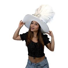 "Get this Awesome Gala Women Hat Today! This Gala Women Hat will definitely make you stand out at your next Party, Wedding, Corporate Event, Birthday, Quinceanera, or Halloween Party! Product Details: ✓Made in the USA ✓Handmade ✓High Quality Foam ✓One Size Fits Most ✓Customizable to your preferences \"This is where your party starts\". Give your next party a new life and rediscover your youth with Foam Party Hats. Foam Party Hats Guarantee At Foam Party Hats we believe our hats help bring a new Adjustable Hats For Party At Carnival, Adjustable Hats For Carnival Party, Carnival Party Hat Headpiece, Wide Brim Hat For Carnival Costume Party, Brimmed Party Costume Hats And Headpieces, Adjustable Curved Brim Costume Hats For Carnival, Mardi Gras Party Costume Hat, High Crown Mini Hats For Carnival Costume Party, Mini High Crown Hats For Carnival Costume Party