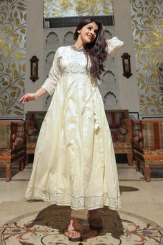 Keeping in Mind Need of Today's World for Perfect Style, Elegance And Comfort. This Off White Cotton Anarkali kurta Pant Set is perfect choice for you when you want to peaceful theme.it has round neck and embroidery on front neckline and bottom of this anarkali kurta. Best for Formal look Off White Cotton Anarkali Set For Navratri, Floor-length Cotton Kurta For Diwali, Floor-length Cotton Kurta For Navratri, Cotton Ankle-length Kurta With Pallu, Bollywood Style Ankle-length Cotton Churidar, Traditional Cotton Ankle-length Churidar, Traditional Ankle-length Cotton Churidar, Cotton Ankle-length Traditional Wear For Navratri, Bohemian Ankle-length Kurta For Navratri