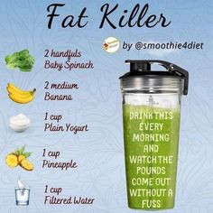 Fedtforbrændende Mad, Smoothies Vegan, Healthy Juice Drinks, Fruit Smoothie Recipes Healthy, Recipes Healthy Breakfast, Easy Healthy Smoothies, Smoothie Recipes Healthy Breakfast, Smoothie Drink Recipes, Healthy Drinks Smoothies