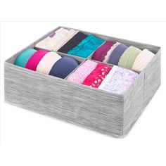 This Fabric Drawer Organizer from Whitmor is the perfect solution to conquering cluttered nurseries, dresser drawers, bedrooms, and closets. It creates customized, storage solutions so all belongings are neat and organized. Use them to organize the closet, changing table, dresser top, drawers, and any area in need of a little organization. This Drawer Organizer provides an attractive, lightweight solution to many personal storage needs. Made from non-woven breathable fabric and cardboard. Fabric Drawer Organizer, Fabric Closet, Organiser Son Dressing, Changing Table Dresser, Dresser Top, Small Clothes, Fabric Drawers, Closet Organizer, Drawer Organizer