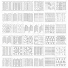 eBoot 1275 Pieces 49 Designs Nail Art Stencils French Tip Guides Stickers Form 710560355457  eBay Vinyl Nail Art, French Manicure Kit, Nail Art Stencils, Art Stencils, Stencil Stickers, Nail Vinyls, Nail Stencils, Cute Simple Nails, Nail Art Stickers Decals