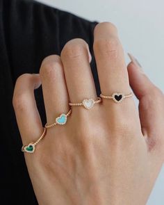 "HEART RING" Dainty Heart-shaped Gemstone Ring, Stackable Heart Rings, Stackable Heart Open Ring For Valentine's Day, Rose Gold Heart-shaped Stackable Rings, Stackable Open Ring Jewelry For Valentine's Day, Elegant Gold Heart-shaped Enamel Ring, Valentine's Day Stackable Open Ring Jewelry, Valentine's Day Stackable Heart Open Ring, Gold Heart-shaped Enamel Ring For Anniversary