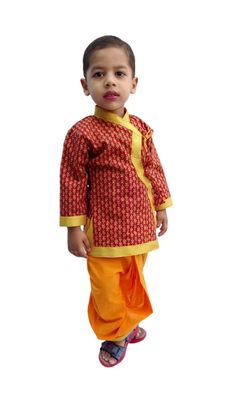 Indian Dabu Print Dhoti Kurta, Boy's Traditional  Angrakha Set, Dhoti suit, kids baby wear, Ethnic d Traditional Kalamkari Print Sherwani For Festive Occasions, Traditional Festive Sherwani With Kalamkari Print, Festive Multicolor Cotton Sherwani, Traditional Kalamkari Print Sherwani For Eid, Multicolor Cotton Sherwani For Eid, Multicolor Cotton Sherwani For Festivals, Multicolor Cotton Sherwani For Navratri, Eid Cotton Choli With Cutdana, Traditional Cotton Choli For Eid