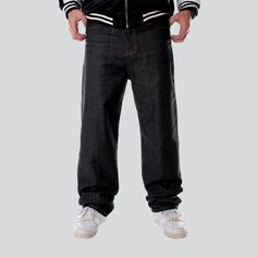 Introducing our 2023 Autumn Collection hip-hop back embroidery men's jeans the perfect combination of modern style and street cool!Why You'll Love It: Street Style: Step out in style with these street-cool jeans, perfect for any cool and casual occasion. Embroidered Details: Stand out from the crowd with the intricate embroidery on the back pockets, adding a unique touch to your look. Baggy Silhouette: The loose silhouette of the jeans offers unbeatable comfort and freedom of movement. Mid-Waist Embroidery Men, Back Embroidery, Urban Trends, Black Jeans Men, Autumn Collection, Street Style Trends, Embroidered Details, Edgy Style, Modern Trend