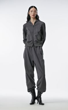 Fabric:?100%?Cotton Fall Gray Relaxed Fit Tracksuit, Urban Black Outerwear, Sporty Hoodie Tracksuit For Fall, Sporty Fall Tracksuit With Hoodie, Sporty Tracksuit With Hoodie For Fall, Black Sporty Track Jacket For Loungewear, Sporty Black Track Jacket For Loungewear, Black Sporty Track Jacket, Gray Cotton Track Jacket For Streetwear