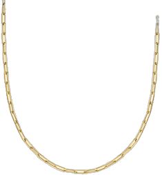 Modern Formal Necklace With Paperclip Chain, Modern Formal Paperclip Chain Necklace, Modern Paperclip Chain Necklace For Formal Occasions, Modern 14k Gold Chain Necklace With Polished Finish, Luxury Paperclip Necklaces For Formal Events, Luxury Formal Paperclip Necklace, Formal Yellow Gold Paperclip Chain Necklace, Modern Yellow Gold Chain Necklace With Polished Finish, Modern Link Chain Necklace For Formal Occasions