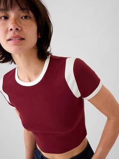 Modern Rib Ultra-Cropped T-Shirt