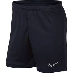 Perfect for your active lifestyle, the Nike Dry Academy Soccer Shorts combine comfort and breathability. Featuring Dri-FIT moisture-wicking technology, this classic style will keep you cool and comfortable on or off the field. Fit Classic fit soccer shorts Technology Dri-FIT moisture-wicking technology Design Stretch fabric with a ribbed texture Flat drawcord offers an adjustable fit Mesh side stripes add breathability Swoosh trademark Size: M.  Color: Black. Nike Moisture-wicking Athletic Shorts For Sports, Nike Athletic Shorts With Moisture-wicking For Sports, Navy Training Shorts With Moisture-wicking, Navy Moisture-wicking Training Shorts, Nike Athletic Shorts For Sports Events With Go-dry Feature, Nike Moisture-wicking Shorts For Sports Events, Nike Athletic Shorts For Sports Events, Moisture-wicking, Nike Go-dry Athletic Shorts For Sports, Navy Nike Sporty Athletic Shorts