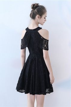 Little Black lace Short Homecoming Dress Aline - $69.3 #BLS86062 - SheProm.com Lace Knee-length Prom Mini Dress, A-line Lace Mini Dress With Patchwork, Lace Knee-length Mini Dress For Prom, Knee-length Lace Mini Dress For Prom, A-line Mini Dress With Lace Patchwork, A-line Lace Dress With Lace Trim For Prom, Lace Knee-length Homecoming Dress, Knee-length Lace Homecoming Dress, A-line Lace Prom Dress