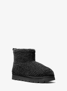 Winnie Faux Shearling Boot Shearling Boots, Shoes Outlet, Laid Back Style, Off Black, Michael Kors, Slip On, Boots, How To Wear