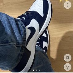 Blue / Navy And White High Top Nike Dunks #Brandymelville #Rorygilmore #Nikedunks #Downtowngirl #Dunks Blue Navy White High Top Nike, High Top Nike Dunks, High Top Nike, Nike Shoes Blue, Navy Blue Shoes, Preppy Shoes, All Nike Shoes, Shoe Wishlist, Nike Sb Dunk Low