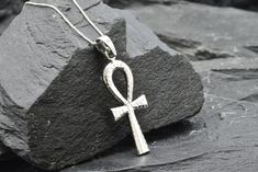 Ankh Cross Pendant made of Solid 925 Sterling Silver ☞ made to last.Matching Ring & Earrings - please ask meDetails:• Hammered Cross Pendant• Dimensions: Pendant Height 36mm, Width 17mm• Free Complimentary Chain• Solid 925 Sterling SilverSKU P-01302 Sterling Silver Cross Fine Jewelry, Fine Jewelry Sterling Silver Cross, Nickel Free Ankh Jewelry Gift, Nickel-free Ankh Shaped Elegant Jewelry, Nickel-free Ankh Elegant Jewelry, Symbolic Nickel-free Jewelry For Anniversary, Nickel-free Ankh Jewelry Gift, Nickel-free Ankh Jewelry, Elegant Nickel-free Ankh Jewelry