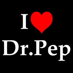 i love dr pep with a heart on it