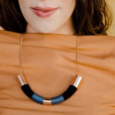 "Mothers day gift for mom Black and blue statement necklace Minimalist statement necklace Chunky bib necklace Short chunky necklace for women For other sizes and colors visit our statement necklaces section: https://www.etsy.com/shop/MoonkidJewelry/items?ref=seller-platform-mcnav&section_id=25830371 Mixing colour and pure geometric form is what makes this necklace striking and bold, yet simple, elegant and minimal at the same time. The piece is handcrafted with great precision and care in my Chic Blue Jewelry For Gift, Chic Blue Jewelry For Gifts, Chic Blue Jewelry Perfect For Gifts, Minimalist Blue Necklaces For Everyday, Minimalist Blue Everyday Necklaces, Unique Blue Bib Necklace For Gift, Unique Blue Bib Necklace For Gifting, Unique Blue Bib Necklaces For Gift, Handmade Minimalist Blue Necklace