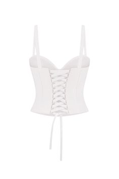 Elegant and functional wedding bustier corset with cups, sturdy bones and stylish lacing at the back. Perfect for your special day. White Underbust Corset With Built-in Bra, White Underbust Bodice With Built-in Bra, White Fitted Corset With Lace-up Back, Fitted White Corset Dress With Adjustable Straps, Elegant Sleeveless Corset With Removable Bra Pads, Evening Underbust Corset With Adjustable Straps, White Sleeveless Corset With Adjustable Straps, Formal Underbust Bodice With Corset Back, Elegant White Corset Dress With Straps