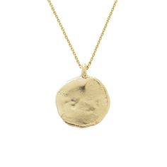 Medallion Necklace 14k Gold Medallion Amulet Jewelry, Commemorative Medallion Amulet Jewelry, Tarnish Resistant Brass Necklace With Round Pendant, Timeless 14k Gold Coin Pendant Necklace, Commemoration Jewelry With Large Pendant, Commemorative Medallion Jewelry With Large Pendant, Commemorative Medallion Pendant Jewelry, Yellow Gold Medallion Pendant Necklace For Everyday, Everyday Yellow Gold Medallion Pendant Necklace