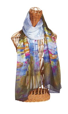 Watercolor Silk Scarf | Acorn Online Silk Scarf, Plaid Scarf, Women's Fashion, Plaid, Silk