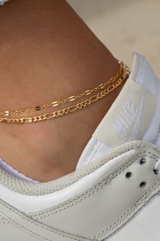 Make a dainty statement with the Camila anklet, a dainty yet daring accessory. Seize the day - and your style - with this unique and edgy piece that's sure to become a favorite. 14k Gold Filled or Sterling Silver Elegant Adjustable Tarnish-resistant Anklets, Gold Chain Anklets For Summer, Gold Anklets For Everyday Summer Wear, Gold Anklets As Spring Gift, Minimalist Delicate Chain Anklet For Summer, Dainty Summer Bracelets With Adjustable Chain, Trendy Delicate Chain Bracelet, Trendy Summer Anklets For Everyday Use, Trendy Everyday Anklets For Summer