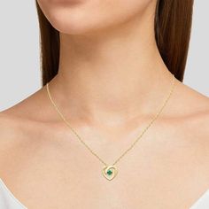 Featuring a dancing lab-created emerald set in a dainty heart pendant, this Boston Bay Diamonds necklace is a charming complement to your wardrobe.Click on this JEWELRY & WATCHES GUIDE to learn about fit, styles, materials and more! Pendant size: 14 mm x 14 mm Chain length: 18 in. Chain type: rope Metal: sterling silver Plating: 14k gold Finish: polished Packaging: boxedSTONE DETAILS Stone type: lab-created emerald Total weight: 1/3 ct. Center stone size: 3.9 mm x 3.9 mm Shape: round Setting: pr Heart Cut Birthstone Jewelry Gift For Her, Heart-shaped May Birthstone Jewelry Gift For Her, Heart-shaped May Birthstone Jewelry As A Gift For Her, Emerald Heart Charm Jewelry, Heart-shaped Emerald Necklace For Gift, Heart Cut Emerald Necklace For Gift, Green Heart-shaped Jewelry Gift For Her, Heart-shaped Emerald Jewelry For May Birthstone, Emerald Heart Gemstone Necklace