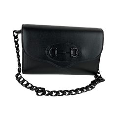 Gucci Women's Black Calf Leather Horsebit 1955 Mini Shoulder Bag Brand Gucci Style Shoulder Bag Color Black Closure Snap Features Black ‘Horsebit 1955 Mini’ Shoulder Bag From Gucci. Crafted From Calf Leather, This Design Features A Snap Fastener Accentuated With Signature Horsebit Hardware, A Detachable And Adjustable Shoulder Strap Accentuated With A Green And Red ‘Web’ Motif, Gold-Tone Metal Elements And One Internal Compartment With A Card Slot. Measurements Height: 12cm Width: 20cm New With Gucci Black Shoulder Bag For Business, Gucci Leather Clutch Shoulder Bag, Evening Bags With Horsebit Detail, Gucci Evening Crossbody Shoulder Bag, Classic Black Gucci Shoulder Bag, Evening Rectangular Shoulder Bag With Horsebit Detail, Black Wallets With Chain Strap For Everyday Use, Black Wallets With Chain Strap, Gucci Shoulder Bag With Detachable Strap Clutch