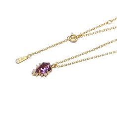 Holiday Notice: We will be on holiday from Feb 6 to Feb 15 for the Spring Festival. Orders will be shipped after we resume work. Dainty Amethyst Necklace, Amethyst Pendant Necklace Gold, Natural Purple Amethyst Necklace, February Birthstone Necklace, Amethyst Jewelry Features * Made to Order. * Material: 925 Silver with Gold Plated * Gold Color: Yellow Gold * Ready to Ship in 7-10 Business Days Want to find out more? Check out my shop https://www.etsy.com/shop/ZoeJewelryStudio Thank you for taki Elegant Purple Crystal Necklace With Gemstone Accents, Purple Necklaces With Gemstone Accents, Elegant Purple Clavicle Chain Necklace, Purple Amethyst Jeweled Necklaces, Purple Amethyst Pendant Crystal Necklace, Lavender Amethyst Necklace With Stones, Amethyst Jewel Pendant Necklaces, Amethyst Pendant Necklace With Jewels, Amethyst Jewel Pendant Necklace