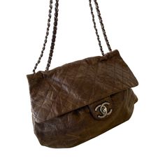 Description: Chanel Rounded Flap Hobo Bag Includes Dustbag and ity Card Condition: Pre/Loved in Very Good Condition. Minimal Marks of Use Estimated Retail: $4,000 Details:Brown Caviar Leather / Brushed Metal HardwareAdjustable Chain Strap / Exterior Pocket at BackGrey Fabric Lining / One Compartment with Flat PocketFlap Closure with Turn-Lock Measurement: Width 38cm / Height 30cm / Depth 13cm For more details on this item, contact us on bagsarenaon@gmail.com October Vibes, Virtual Wardrobe, Chanel Flap Bag, Ysl Shoes, Jimmy Choo Sunglasses, Trending Handbag, Dior Shoes, Brushed Metal, Prada Shoes