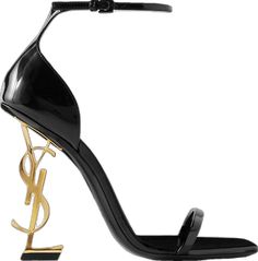 St Laurent Heels, Yves Saint Laurent Shoes, Velvet Heels, Black Patent Leather, What I Wore, Net A Porter, Women Collection, Black Sandals, Leather Sandals