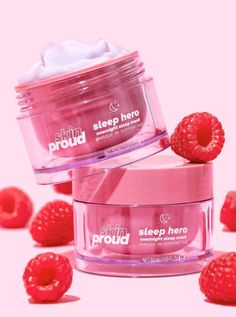 Skin Proud, Raspberry Extract, Skin Balm, Cosmetic Packaging Design, Skincare Packaging, Hydrating Mask, Cosmetic Packaging, Skincare Products, Skincare Routine