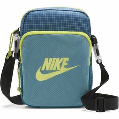 Nike Heritage Crossbody Small Utility Bag New With Tag's Nike Id: Cv1408-404 If You Have Any Questions Please Ask Before Purchasing. Check Out All Of Our Other Great Items B75 Nike Heritage Crossbody Bag. An Alternative To The Classic Hip Pack Style, The Nike Heritage Crossbody Bag Offers Hands-Free Storage In A Design You Wear Across The Chest. A Futura Logo Print And Easy-To-Adjust Strap Make It A Smart Pick For Everyday Use. The Main Storage Pocket And Accessories Pocket Help Keep Your Gear O Green Logo Crossbody Shoulder Bag, Green Logo Crossbody Bag, Green Crossbody Bag With Logo, Blue Shoulder Bag For Mobile Phone On-the-go, Functional Blue Shoulder Bag For Travel, Blue Shoulder Bag With Cell Phone Pocket For On-the-go, Green Shoulder Bag With Logo, Green Logo Shoulder Bag, Nylon Logo Bags For Daily Use