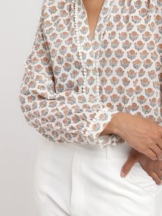 Our Majuri shirt are made with soft handloom cotton fabric, available in the block printed button up shirt, with intricate lace details. Available in 4 sizes S,M,L,XL Model is wearing S Model is 5' 10" Neckline is button closure. Machine wash cold, line dry prefer. Please do not use bleach. Orders ship Monday – Friday, excluding holidays. All orders are processed within 4-5 business days. Returns are accepted for new, unworn items with all garment tags attached within 20 days of purchase. Refund Snapchat Icon, Circle Outline, How To Dress A Bed, Bag Icon, Printed Linen, Art Clothes, The Block, Monday Friday, Dress Backs