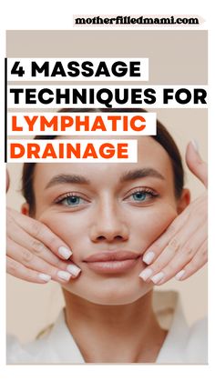 Learn 4 massage techniques to use that will help you drain your lymph nodes. #selfmassage #lymphnodes #lymphaticdrainage Lymph Node Massage, Manual Lymph Drainage, Lymph Glands, Drainage Massage, Lymph Fluid