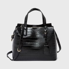 Triple Compartment Satchel Handbag - A New Day™ : Target Clean Closet, Maximalist Style, Closet Aesthetic, Bag Styles, Sunflower Daisy, Jeans For Girls, Alligator Print, Don't Quit, Shoes For Summer