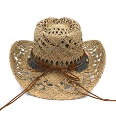 If you're looking to make your appearance special, don't hesitate to get this stylish unisex straw hat. Its fantastic color and floral pattern add a touch of class to your look. Perfect for casual events, allowing air to flow freely and preventing overheating. Upgrade your style with this charming and functional hat.Specifications Weaving Method: Crochet Suitable Season: Summer, Spring, Autumn Style: Europe and America Style: Casual Pattern Type: Floral Origin: Mainland China Model Number: QB291 Material: Straw Material: Salt Grass Item Type: Cowboy Hats Gender: Unisex Department Name: Adult Brand Name: GeraldBlack Shipping This product ships from China in 3 to 5 days. You should receive this product within 12 to 21 business days. Our standard shipping is free to most countries around the Cowgirl Beach, Cowboy Hats Women, Cowboy Hat Styles, Summer Hats Beach, Straw Cowboy Hat, Hat Types, Western Cowboy Hats, Cowboy Cowgirl, Cowboy And Cowgirl