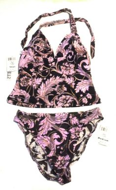 Sunsets Tuscany Brown & Pink Tankini Swimsuit Sz S/M S Top & M Bottoms NWT $102 #Sunsets Swimsuit Brown, Pink Tankini, Pretty Swimsuits, Junior Swimsuits, Swimsuits Sporty, Plus Size Tankini, Tankini Swimsuits For Women, Tankini Swimsuit, Cute Bathing Suits