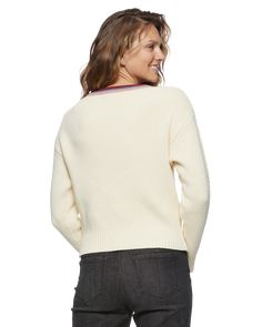 You and our Waverly Color-Tipped Cardigan are destined to cozy up together this fall! Ultra-soft cotton blend knit shapes this classic cardi that features a V-neckline and long sleeves with drop shoulders. Bold, tri-color knit, classic cable knit stitch details, and brown marbled buttons accent the relaxed silhouette before ending at the ribbed hem. Fully functional front patch pockets. Small: 20” front body length from highest point shoulder 60% Cotton | 40% Acrylic Machine wash; imported Britt Cable Knit Stitch, Knit Stitch, Tri Color, Drop Shoulder, Cable Knit, Patch Pocket, Cotton Blend, Long Sleeves, Cream