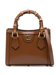 chocolate brown calf leather signature bamboo top handles adjustable detachable shoulder strap signature Web adjustable detachable shoulder strap signature Double G logo main compartment internal patch pocket debossed internal logo full lining metal feet gold-tone hardware concealed magnetic fastening This piece comes complete with a protective dust bag. Double G Logo, Gucci Mini, Leather Tote Bag Women, Bamboo Top, Planet People, Bottega Veneta Shoulder Bag, Iconic Bags, Van Cleef Arpels, Lady Dior