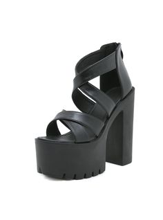 Color: blackSizes: 35,36,37,38,39,40,41,42Material: microfiberProduct category: fishmouth sandalsToe shape: round headMaterial: PUMaterial: microfiberHow to wear: back zipper Black Closed Toe Sandals In Eva Material, Black Open Toe Sandals With Chunky Platform, Black Chunky Platform Open Toe Sandals, Black Chunky Platform Sandals With Open Toe, Chunky Platform Sandals With Eva Round Toe, Chunky Platform High Heel Sandals In Eva, Black Open Heel Platform Sandals, Black Chunky Platform Sandals, Platform Heels With Closed Toe