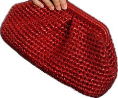 Elegant Red Evening Pouch, Chic Red Rectangular Pouch, Chic Red Handheld Evening Bag, Red Rectangular Formal Pouch, Red Evening Pouch, Red Rectangular Evening Pouch, Red Clutch Evening Bag As Gift, Red Clutch Pouch For Evening, Red Clutch Pouch For Gift