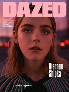 the cover of dazed magazine with a woman's face