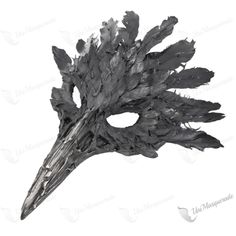 Describe An Item: This Beautiful Masquerade Party Mask Is Made Of 100% Finest Quality And Hand-Painted Craftsmanship. Occasion: Great For Halloween, Day Of The Dead, Masquerade Party, And More. Color: Black How It Made: Made Of High-Quality Plastic, Then Hand-Painted And Decorated With Feather, Lace, Glitter, Spike. Size Measurement: Length: 15" Width: 8” One Size Fits All. Raven Mask Masquerade, Black Formal Masquerade Mask For Halloween, Raven Skull Mask, Haunted Theater, Bird Helmet, Fae Ball, Dnd Armor, Masquerade Party Mask, Feather Party