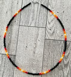 Sunset Necklace with seed beads. Seed Bead Necklace Ideas, Western Beaded Jewelry, Hoop Earring Ideas, Hoop Earrings Indian, New Mexico Sunset, Western Diy, Sunset Necklace, Mexico Sunset, Native Necklace