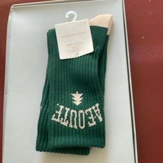 Green & Tan Socks Dad Warm And Comfortable 99% Polyester & 1% Elastane Dad Socks, Athletic Socks, Green Cream, American Eagle Outfitters, American Eagle, Socks, Man Shop, Cream, Green