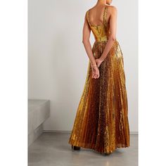 Luxury Gold Evening Dress With Fitted Bodice, Luxury Gold Evening Dress For Prom, Gold Sequin Dress For Gala, Gold Sequin Dress For Gala And Formal Events, Gold Luxury Gown With Fitted Bodice, Elegant Gold Shimmer Evening Dress, Gold Glitter Evening Dress For Wedding, Gold Glitter Wedding Evening Dress, Gold Sequin Dress For Prom Gala