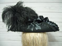 Black Pirate Hat Womans Black Tricorn Hat Renaissance Hat Halloween Pirate Hat Gasparilla Pirate Hat Steampunk Hat Jack Sparrow 22.5 Inside - Etsy Tricorn Hat, Black Pirate, Pirate Hat, Steampunk Hat, Pirate Hats, Jack Sparrow, Costume Hats, Headpiece, Halloween