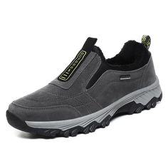 Outdoor Gray Cushioned Slip-on Sneakers, Slip-on Sneakers For Outdoor Activities With Round Toe, Gray Slip-on Running Shoes With Round Toe, Synthetic Slip-on Sneakers For Outdoor With Round Toe, Gray Cushioned Slip-on Sneakers For Outdoor, Outdoor Slip-on Sneakers With Rubber Sole And Round Toe, Functional Gray Slip-on Sneakers With Round Toe, Flat Walking Shoes With Cushioned Footbed For Outdoor, Gray Functional Slip-on Sneakers With Round Toe