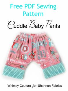 Make some comfy Cuddle fabric pants for your baby! Download this Free Baby Pants Sewing Pattern from Whimsy Couture today! It's the perfect baby shower gift Baby Harem Pants Pattern, Pants Pattern Free, Harem Pants Pattern, Baby Pants Pattern, Baby Harem Pants, Sewing Baby Clothes, Pants Sewing, Free Pdf Sewing Patterns, Pants Sewing Pattern