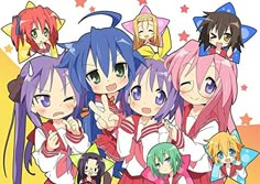 PRICES MAY VARY. Title: Wall Station Lucky Star Customized 20x14 inch Silk Print Poster/Wallpaper Great Gift. Product Type: Categories > Wall Art > Posters & Prints Lucky Star Anime, Izumi Konata, Konata Izumi, Circus Characters, Sailor Fuku, Kagamine Rin And Len, Toro Inoue, Star Tapestry, 2000s Anime